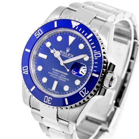 rolex 116618lb smurf white vs blue|Rolex submariner blue dials.